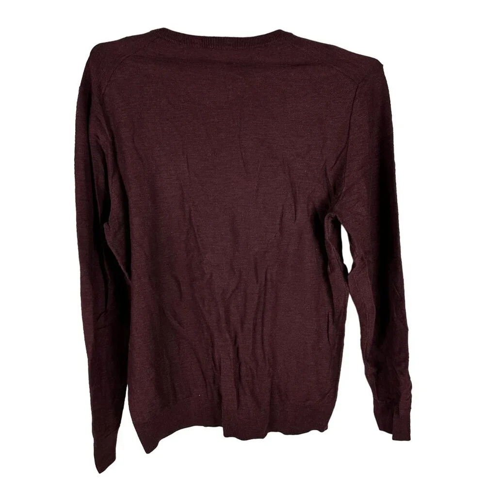 Red Ale By Alesbury Men's Burgundy Heather Sweater XL Crew Neck Long Sleeve